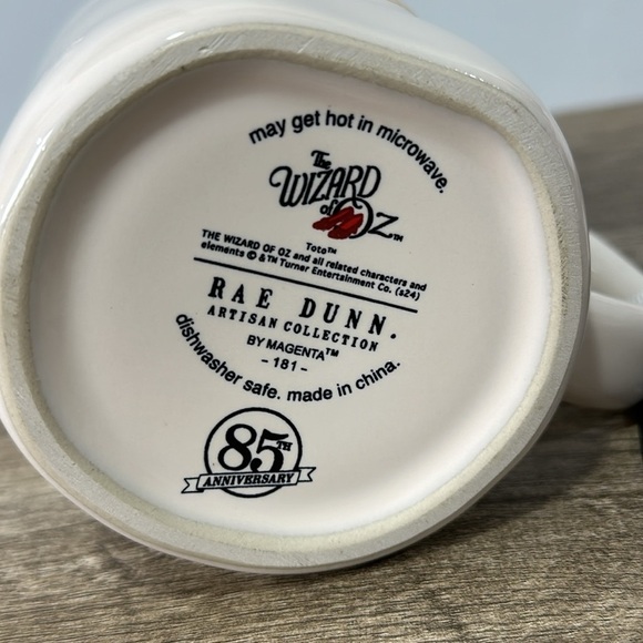 Rae Dunn Wizard of Oz Collection Toto in Basket Mug NWT Double Sided - Picture 5 of 5